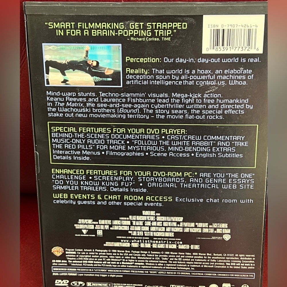 Matrix DVD Widescreen Edition EUC - Picture 2 of 4